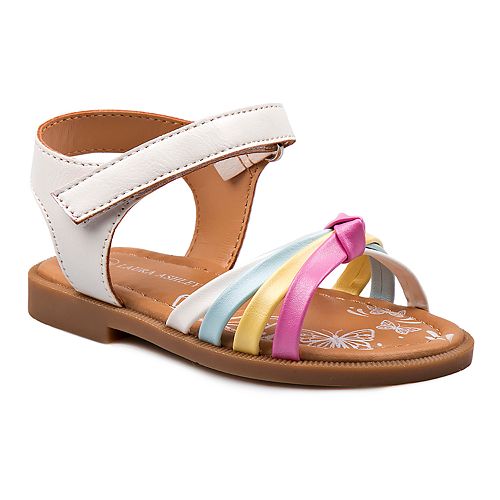 Laura Ashley Lifestyles Toddler Girls' Multicolor Strappy Sandals
