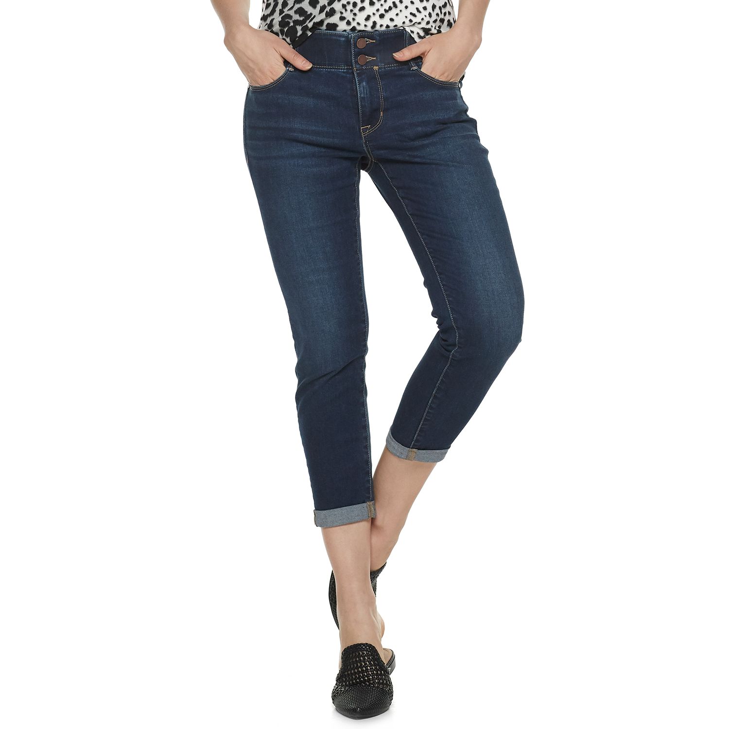 kohls tummy control jeans