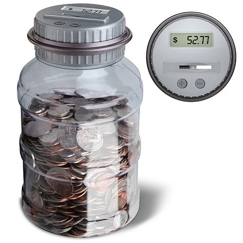 Black Series Coin Counting Jar