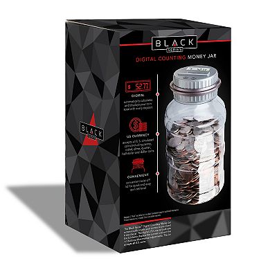 Black Series Coin Counting Jar