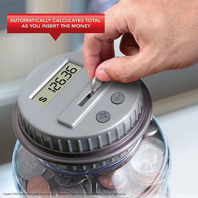 Black Series Coin Counting Jar