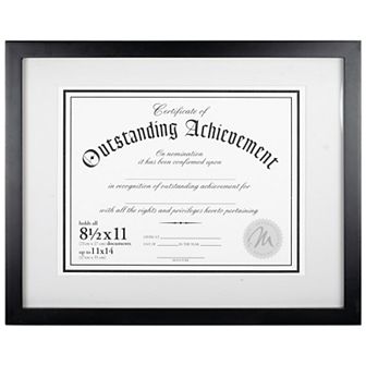 Malden Black Document Frame