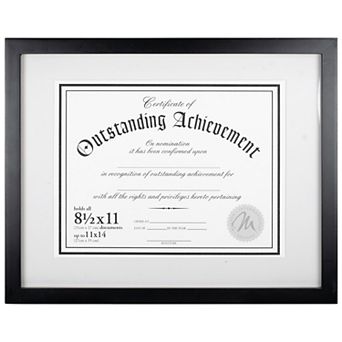 Malden Black Document Frame