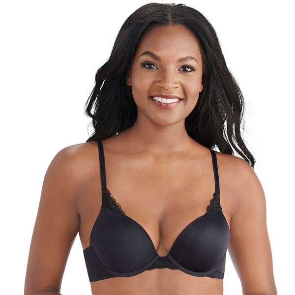 LILY OF FRANCE French & Flirty Push-In Underwire Black Bra Size 34A