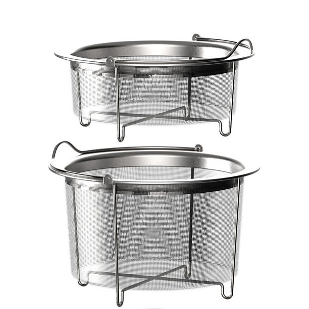Steamer Basket for Instant Pot Accessories 6 Qt or 8 Quart - 2 Tier  Stackable Fi