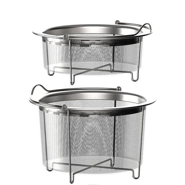 Instant Pot 2 Pc Mesh Steamer Basket Set