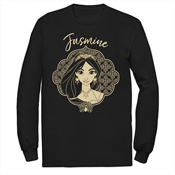 Disney's Aladdin Men's Jasmine Long Sleeve Graphic Tee