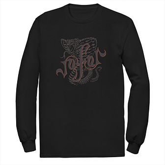 Disney's Aladdin Men's Snake Jafar Long Sleeve Graphic Tee
