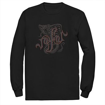 Disney's Aladdin Men's Snake Jafar Long Sleeve Graphic Tee