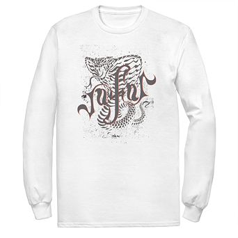 Disney's Aladdin Men's Snake Jafar Long Sleeve Graphic Tee