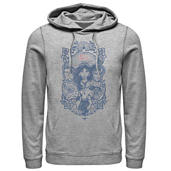 Disney's Aladdin Men's Jasmine, Jafar & Genie Graphic Hoodie