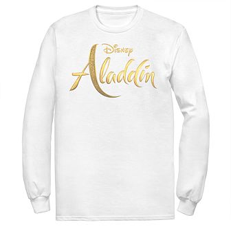 Disney's Aladdin Men's Logo Long Sleeve Graphic Tee