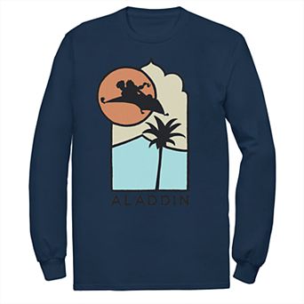 Disney's Aladdin Men's Pop Art Long Sleeve Graphic Tee
