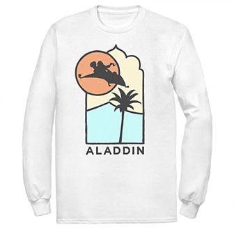 Disney's Aladdin Men's Pop Art Long Sleeve Graphic Tee