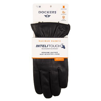 Men's Dockers?? InteliTouch Leather Gloves