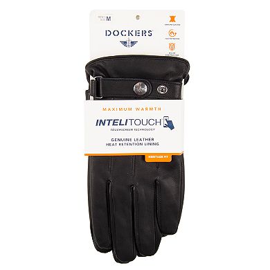 Men's Dockers® Snap Strap Leather Glove