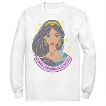 Disney's Aladdin Men's Jasmine Portrait Long Sleeve Graphic Tee