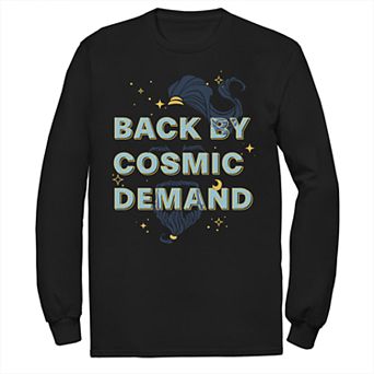 Disney's Aladdin Men's Genie "Back By Cosmic Demand" Long Sleeve Graphic Tee