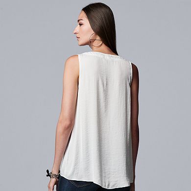 Women's Simply Vera Vera Wang Shirred Shell Top