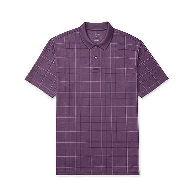 Men's Van Heusen Flex Windowpane Short Sleeve Polo Shirt