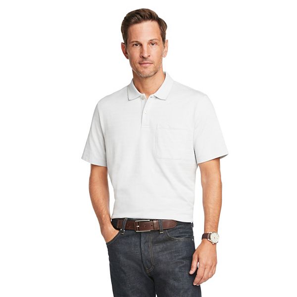 Van Heusen Mens Flex Stretch Stripe Polo Shirt Polo Shirt