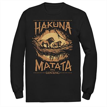 Disney's The Lion King Men's "Hakuna Matata" Long Sleeve Graphic Tee