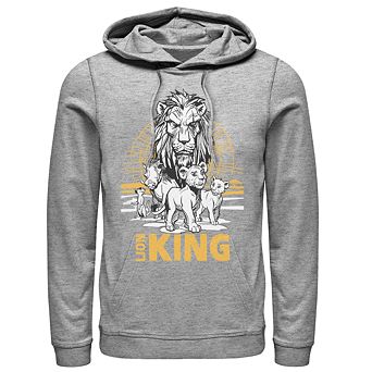 Disney's The Lion King Men's Scar, Simba & Nala Graphic Hoodie