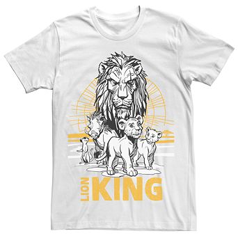 Disney's The Lion King Men's Scar, Simba & Nala Graphic Tee