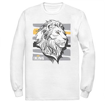 Disney's The Lion King Men's Mufasa Long Sleeve Graphic Tee