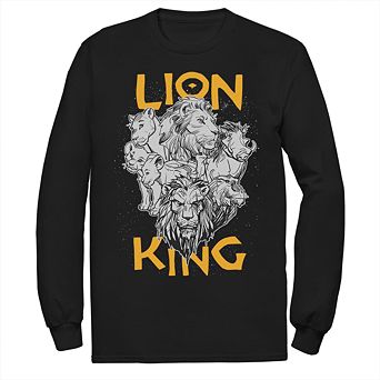 Disney's The Lion King Men's Group Long Sleeve Graphic Tee