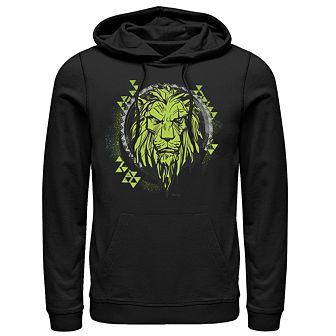 Disney's Lion King Geometric Lime Scar Men's Hoodie