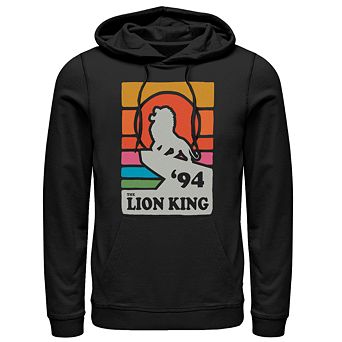 Disney's Lion King Vintage Pride Rock '94 Rainbow Roar Men's Graphic Hoodie