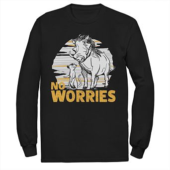 Disney's The Lion King Men's No Worries Long-Sleeve Tee