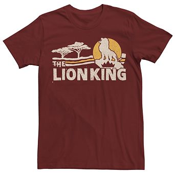 Disney's The Lion King Men's Savannah Sunrise Scene Short-Sleeve Tee