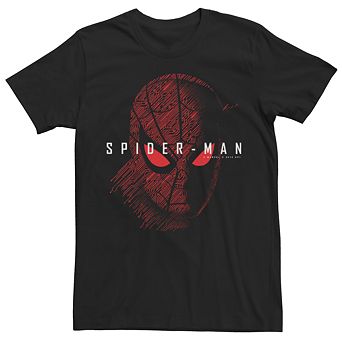 Men's Marvel Spider-Man Tech Face Mask Tee