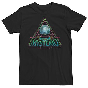 Men's Marvel Spider-Man Mysterio Triangle Pyramid Orb Logo Tee