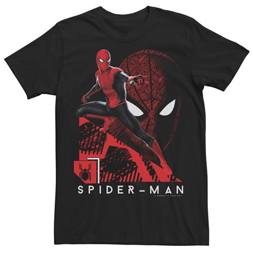 Men's Marvel Spider-Man Tech Collage Mash Up Web Sling Tee