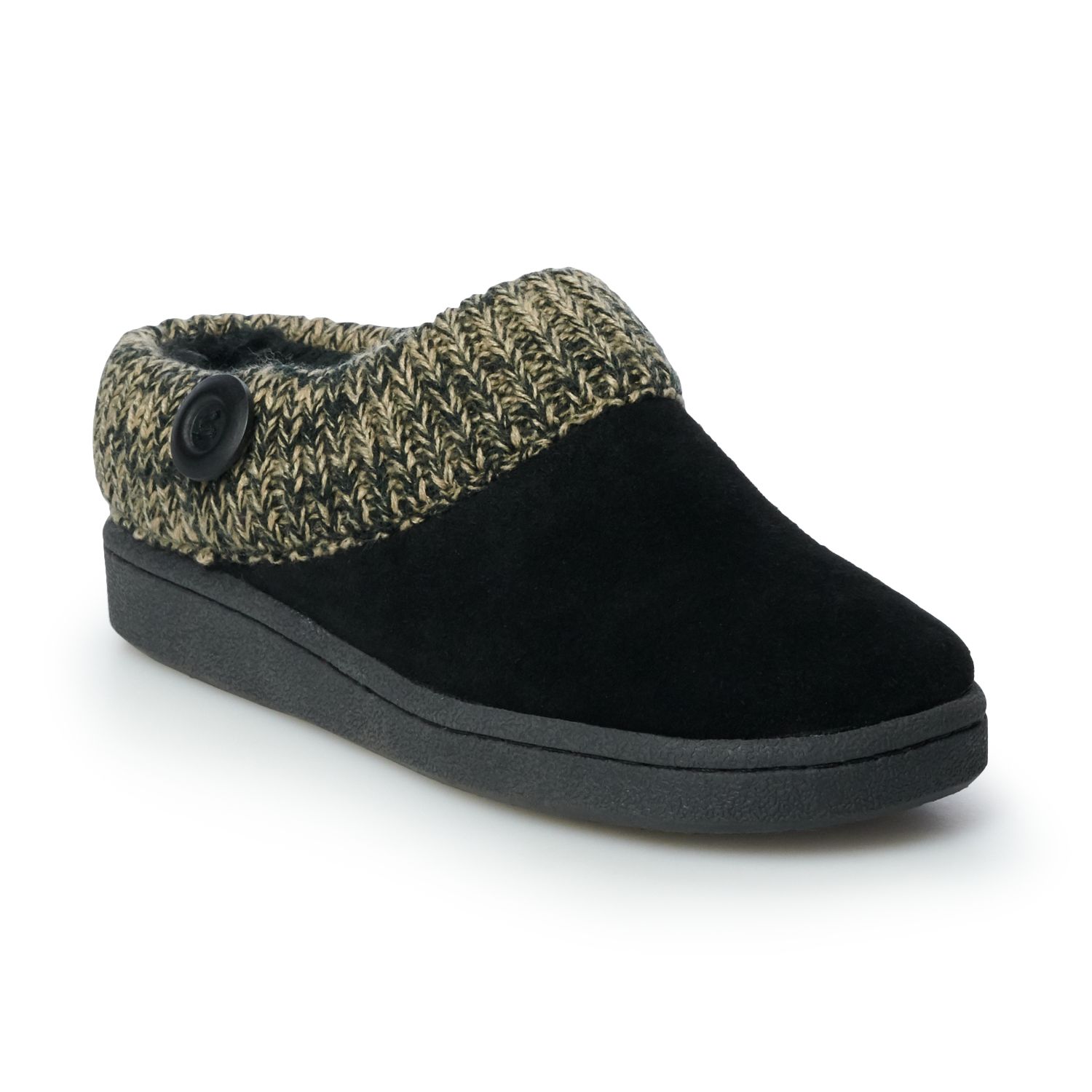 clarks suede scuff slipper