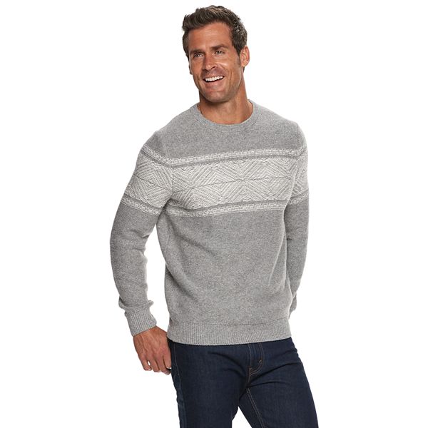 Men's Croft & Barrow® Patterned Crewneck Sweater