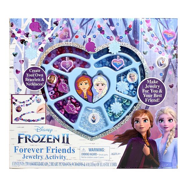 Disney Frozen BFF Charm Bracelet Set Best Friends Sisters Anna & Elsa New 