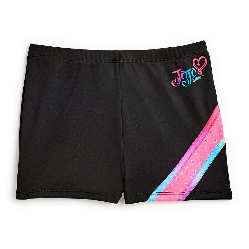 UPC 043475833858 product image for Girls' Jojo Siwa Shorts by Danskin, Girl's, Size: Large, Black | upcitemdb.com