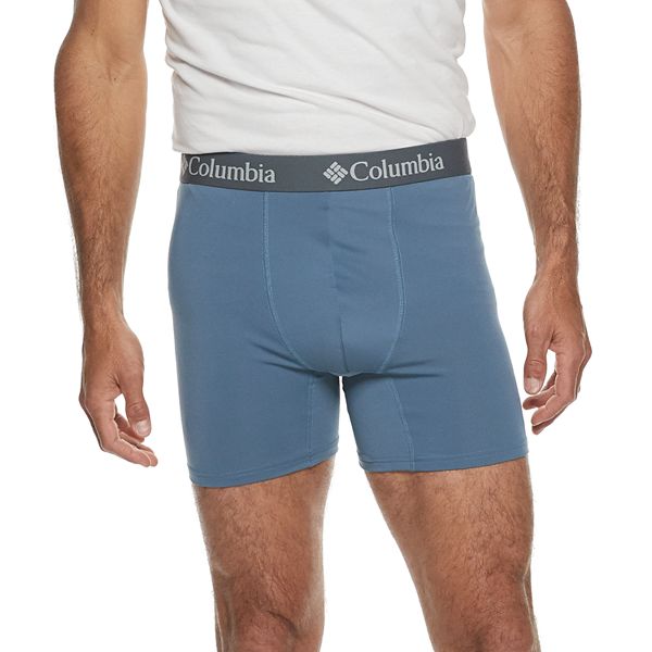 Mens Clothing Underwear Boxers Columbia Cotton 3pk Stretch Boxer Brief in Blue for Men 
