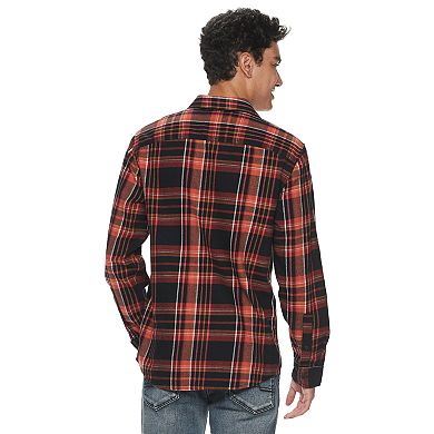 Men's Urban Pipeline Button-up Flannel Long Sleeve Shirt