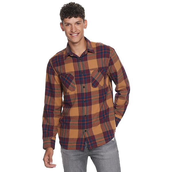 men kohl's flannel shirts