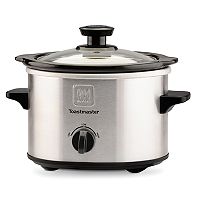 Toastmaster 1.5-qt. Stainless Steel Slow Cooker with Tempered Glass Lid (TM-153SC, Grey)