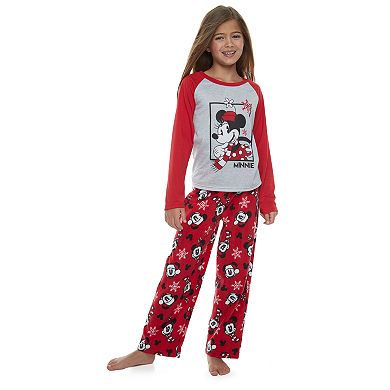 Disney's Minnie Mouse Girls 4-12 Top & Bottoms Pajama Set by Jammies For Your Families