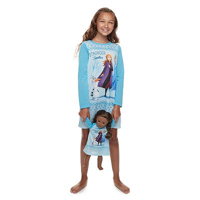 Disney s Frozen Girls 4 16 Nightgown Doll Gown by Jammies For Your Families