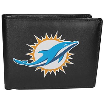 Men's Miami Dolphins Leather Bi-Fold Wallet
