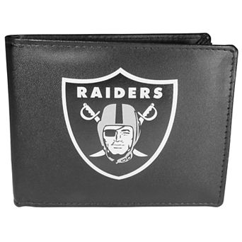 Men's Oakland Raiders Leather Bi-Fold Wallet