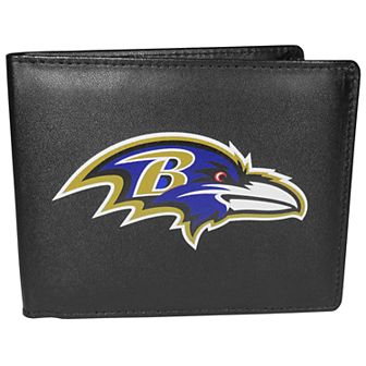 Men's Baltimore Ravens Leather Bi-Fold Wallet
